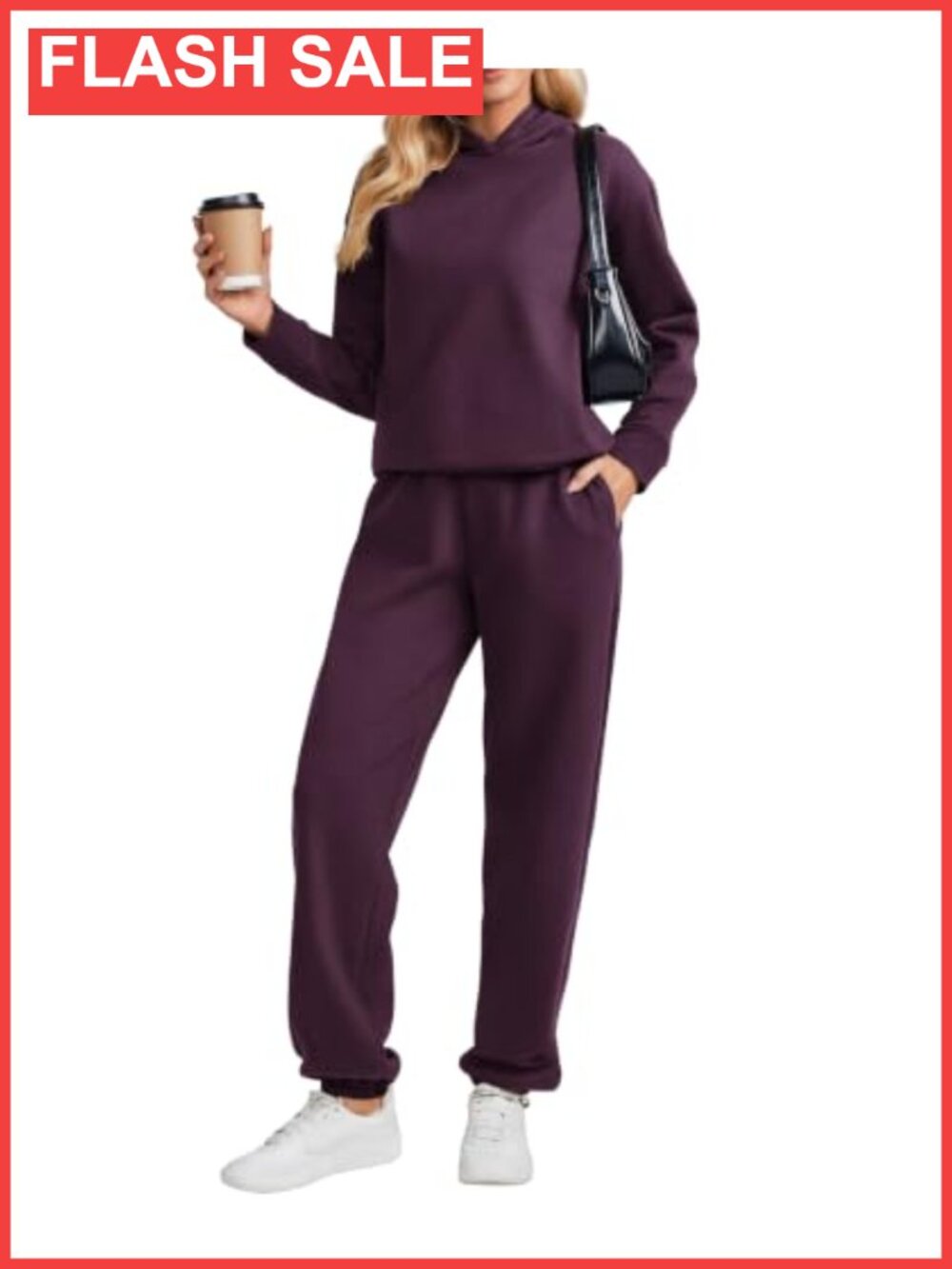Fleece Lounge Set Oversized Hoodie & Joggers 2 Piece Sweatsuit